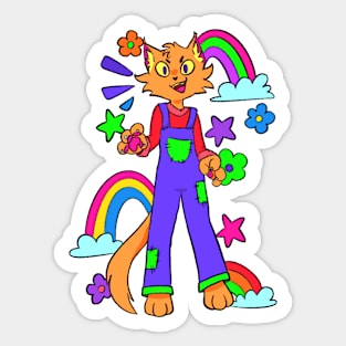 Funky Kitty!! Sticker